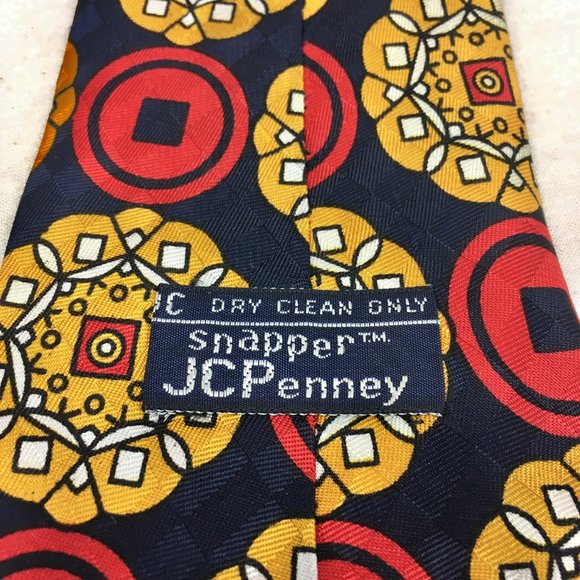 Vintage Snapper Clip On Tie JCPenny 60s Bold - Picture 5 of 5
